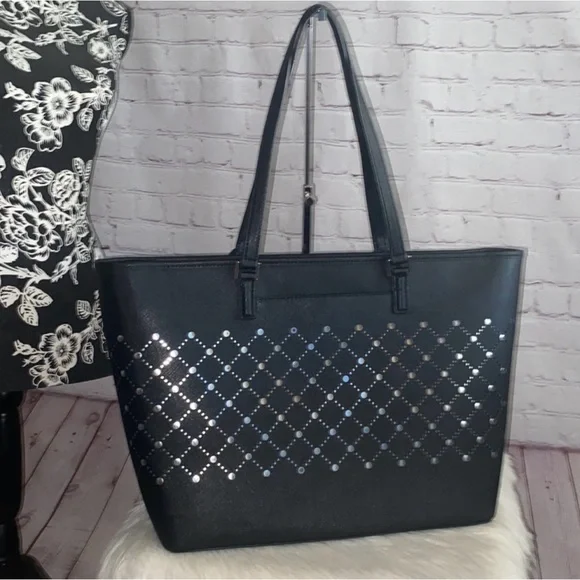 Michael Kors VIOLET Carryall Tote/MONEY PIECES Continental Wallet 2pc Set